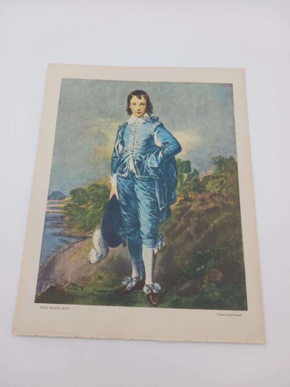 Thomas Gainsborough The Blue Boy 1934 Book Plate Art Print Unframed Portrait